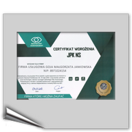 certyfikat wdrożenia JPK